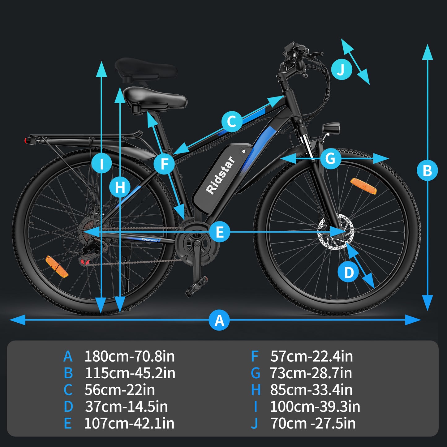 Ridstar S29 Pro 250W Slimline Electric Bicycle