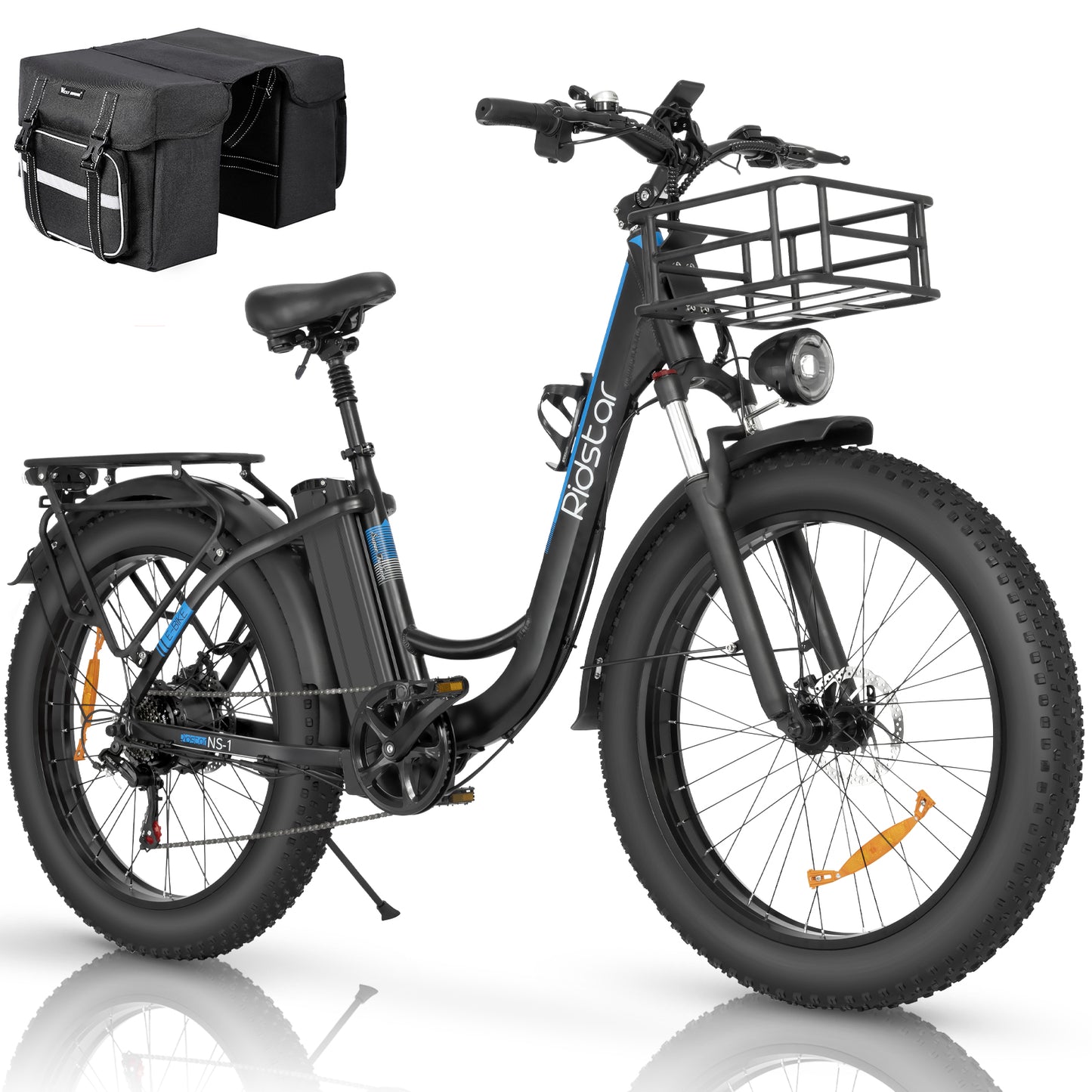 Ridstar MN26 1500W Unfoldable Fat Tire Mountain Ebike