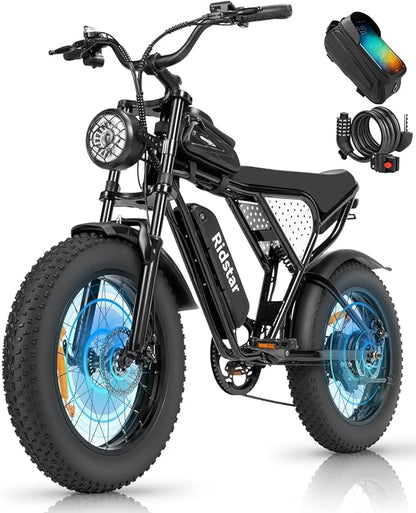 Ridstar Q20 1000W Fat Tire Electric Bicycle